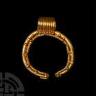 Roman Gold Luna Pendant