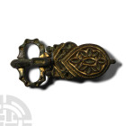 Byzantine Gilt Bronze Decorated Buckle