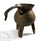 'The Harling' Medieval Bronze Handled Posnet Cauldron