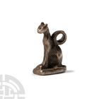 Egyptian Silver Cat Amulet