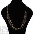 Egyptian Multi-Stranded Mummy Bead Necklace