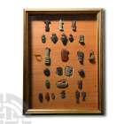 Egyptian Hardstone and Faience Amulets and Other Items