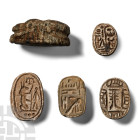 Egypto-Phoenician Hardstone Scarab Group