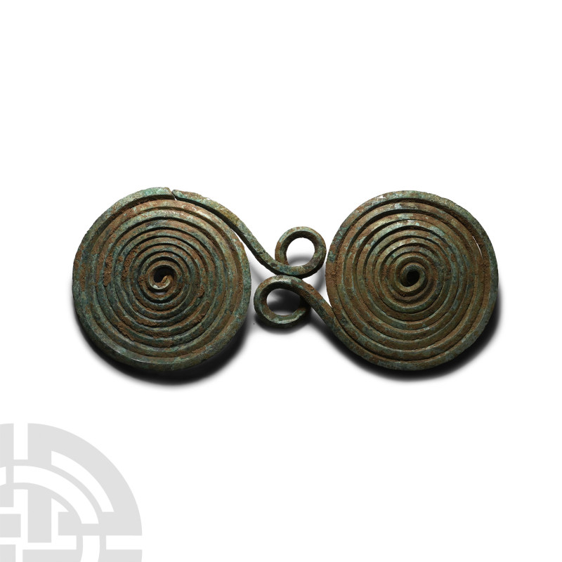 7th-6th century B.C.. Formed from a single square-section filament rolled into t...