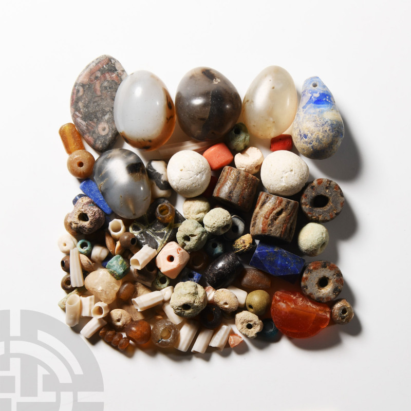 1st millennium A.D. and later. Comprising a range of bead types in different mat...