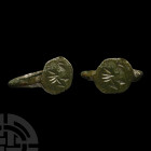 Byzantine Bronze Ring with Dove