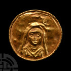 Byzantine Gold Mount with Veiled Bust