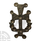 Byzantine Bronze Cross Brooch