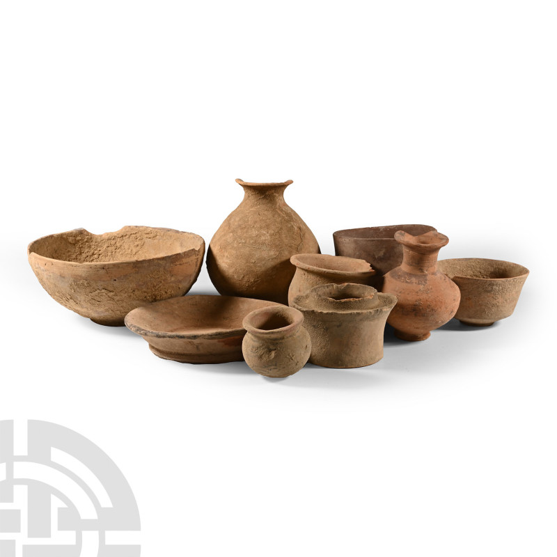 2nd-1st millennium B.C.. Comprising vessels and bowls of various shapes; some wi...