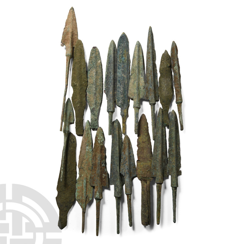 Circa 13th-8th century B.C.. Including leaf-shaped, barbed, and other types, all...