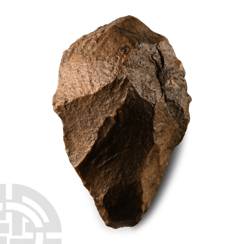 Lower Palaeolithic Period, circa 1,000,000-500,000 B.P.. Biconvex in section wit...