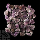 Natural History - Amethyst Crystal Geode Section Group [20].