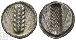 Lucania, Metapontion AR Stater. Circa 510-470 BC.