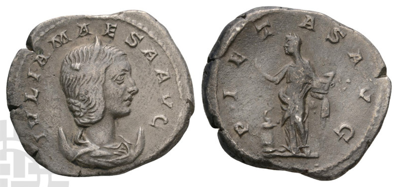 Julia Maesa, Augusta AR Antoninianus. AD 218-224/5. IVLIA MAESA AVG, diademed an...