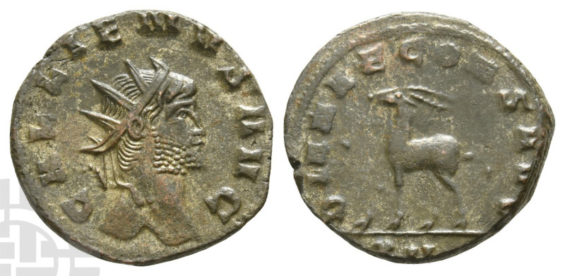 Gallienus BI Antoninianus. AD 253-268. GALLIENVS AVG, radiate head to right / DI...