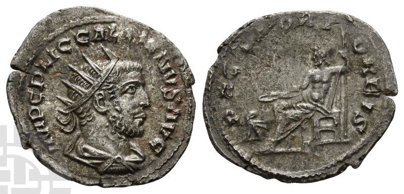 AD 253-268.
Antioch mint; struck AD 253-254. 1st emission. IMP C P LIC GALLIENV...