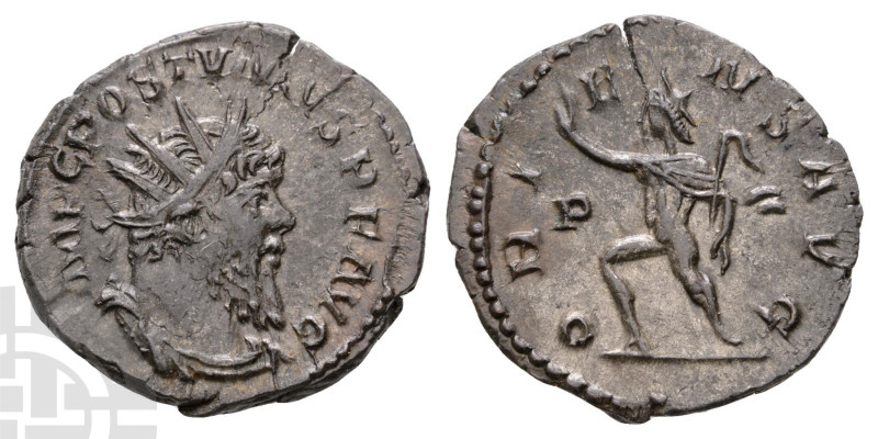 Postumus, Romano-Gallic Emperor BI Antoninianus. AD 260-269. IMP C POSTVMVS P F ...