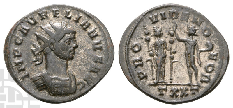 Aurelian BI Antoninianus. AD 270-275. IMP C AVRELIANVS AVG, radiate and cuirasse...