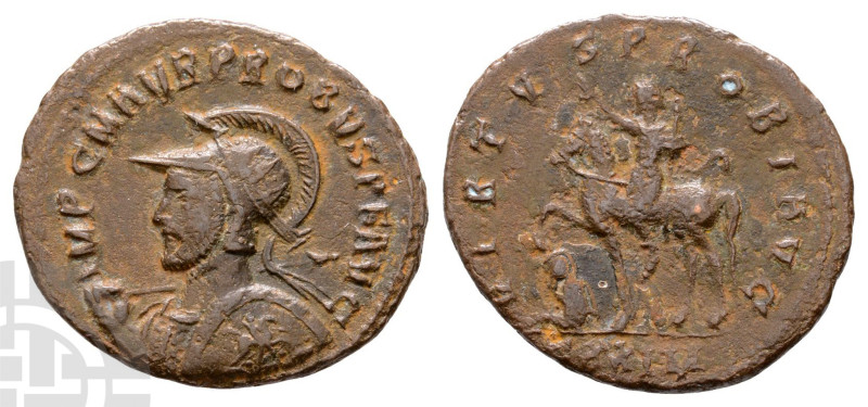 Probus BI Antoninianus. AD 276-282. IMP C M AVR PROBVS P F AVG, radiate, helmete...