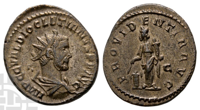 Diocletian BI Antoninianus. AD 284-305. IMP C C VAL DIOCLETIANVS P F AVG, radiat...