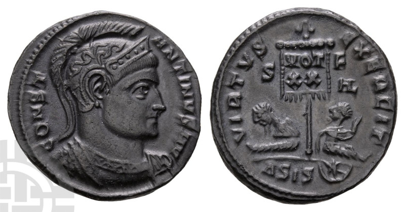 Constantine I 'the Great' BI Nummus. AD 307/310-337. CONST-ANTINVS AVG, helmeted...