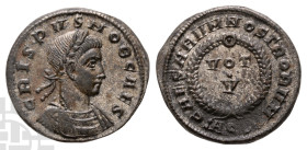 Very Rare Bust Type - Crispus, as Caesar BI Nummus. AD 316-326.