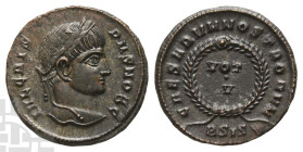 Crispus, as Caesar BI Nummus. AD 316-326.