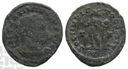 Extremely Rare Nummus - Maximinus II BI Nummus. AD 310-313.