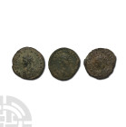 Constantinian, London Mint AE Radiate Group. 3rd-4th century AD.