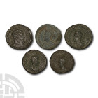 Roman Imperial AE Nummi of London mint [5] 3rd-4th century AD.