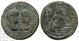 Gordian III and Tranquillina AE 30mm of Singara, Mesopotamia. AD 238-244.