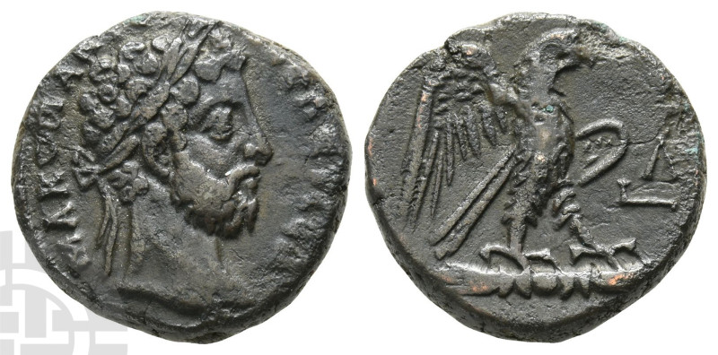 Commodus BI Tetradrachm of Alexandria, Egypt. AD 177-192. M A KOM ANT? C?B ?YC?B...
