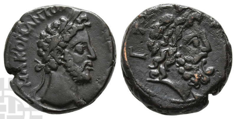 Commodus BI Tetradrachm of Alexandria, Egypt. AD 177-192. M A KOM ANT? [C?B ?V C...