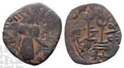 Arab-Byzantine, Umayyad Caliphate AE Fals. Time of 'Abd al-Malik ibn Marwan, AH 65-86 (AD 685-705).