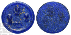 Byzantine Circular Glass Tremissis Weight Circa 6th century AD.