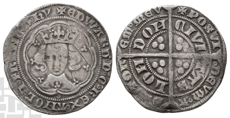 England. Plantagenet, Edward III AR Groat. 1356-1361. ? ?DWARD o D o G o R?X o A...