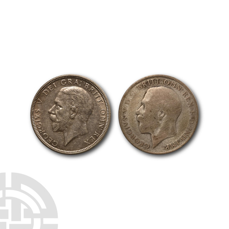 Hanover. George V Florin Group. 1925-1931. Comprising: two George V Florins date...