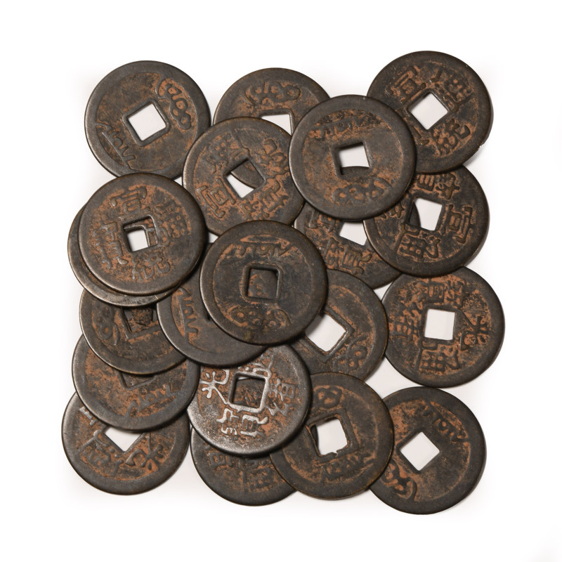 China. AE Cash Coin Group. 18th-19th century AD. Comprising: Qing Dynasty issues...