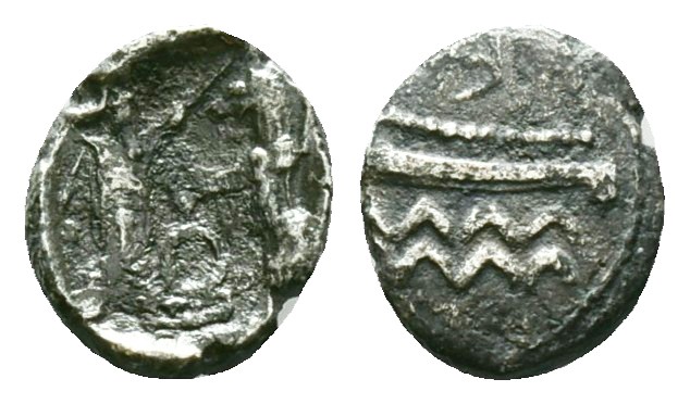 Greek
Greek, Samaria AR Obol. c. 375-333. Galley l., over waves / Persian king ...