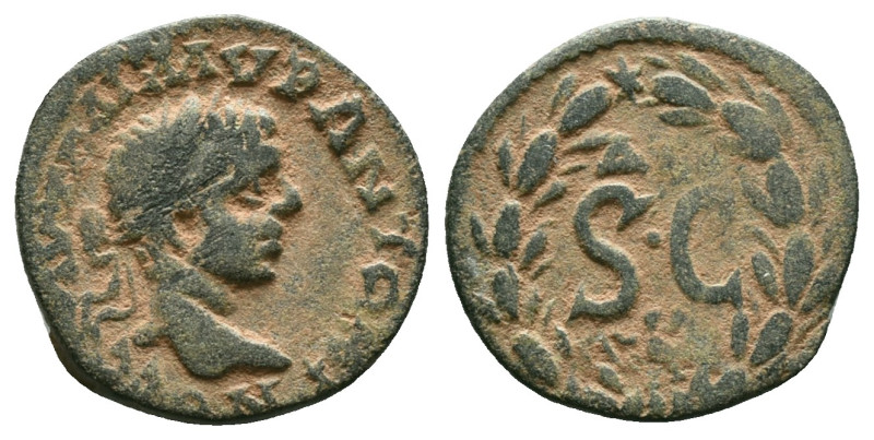 Roman Provincial Coins, Ae

Reference :
Condition: Repatinated. Very Fine
We...