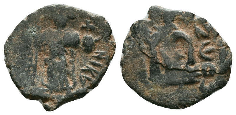 Byzantine -Arab Coins AE
Condition: Very Fine
Weight:2,6 gr.
Diameter:17,7 mm