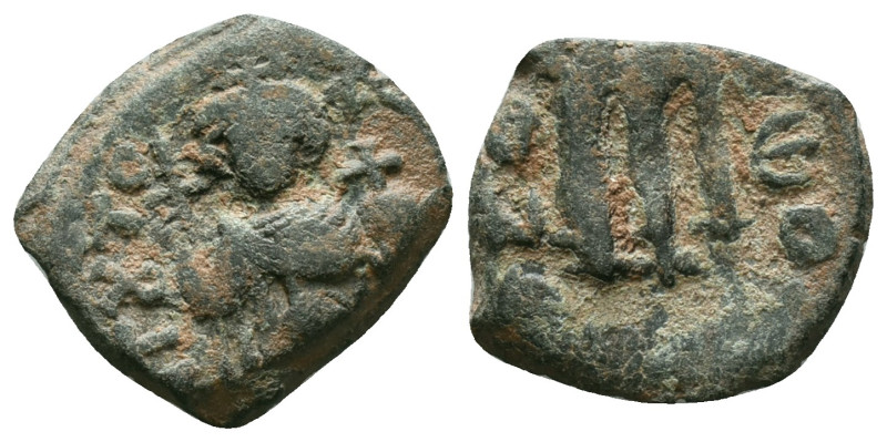 Byzantine -Arab Coins AE
Condition: Very Fine
Weight:4,7 gr.
Diameter:17,4 mm