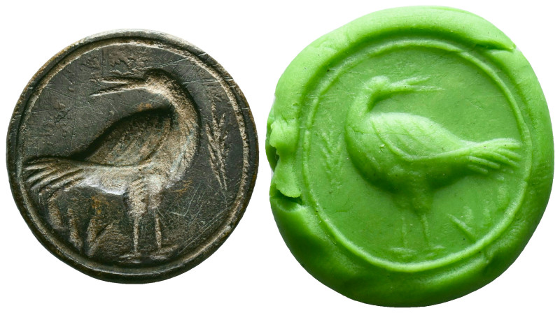 Collectible Items, ANCIENT ROMAN BRONZE STAMP SEAL.(1st-2nd century).Ae.
Refere...