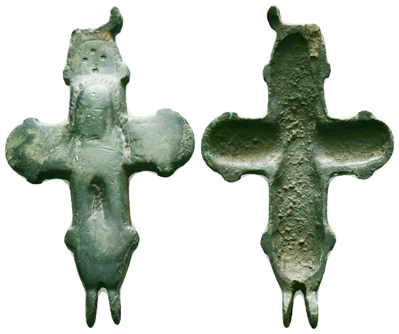 Collectible Items BYZANTINE EMPIRE.Bronze Cross.(8th-10th century).Ae.
Referenc...