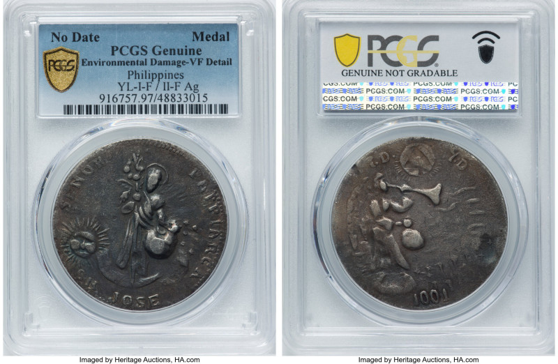 "Anting-Anting" silver Medal ND VF Details (Environmental Damage) PCGS, YL-I-F /...