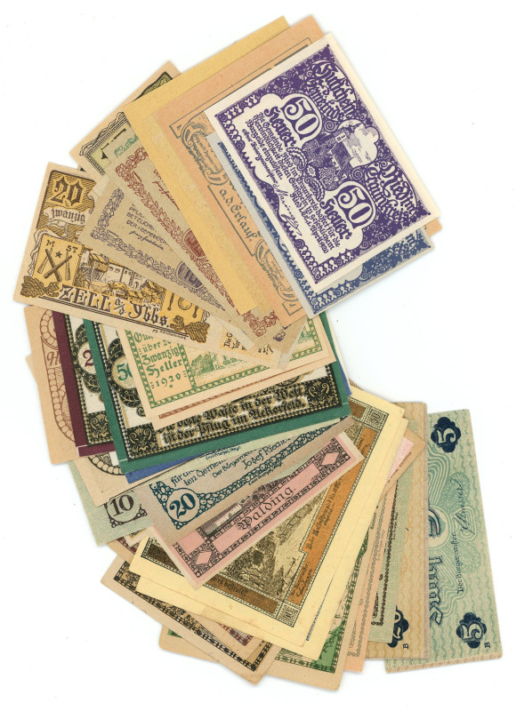 Austria Notgelds Lot of 50 Banknotes 1918 -1924

Various Cities, Dates, Nomina...