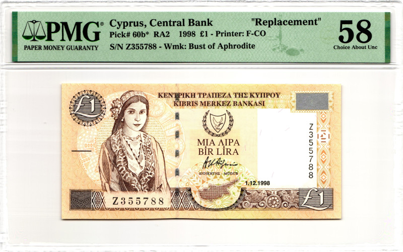 Cyprus 1 Pound 1998 PMG 58 Choice About Unc

P# 60b*, N# 202520; # Z 355788