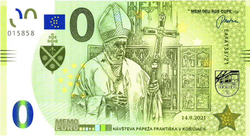 Europe 0 Memo Euro 2021 Visit of Pope Francis in Kosice

# 015858; With Origin...