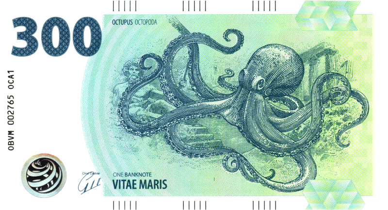 Europe 1 Banknote 2022 Vitae Maris - Octopus Octopoda

# OBVM 002765 OCA1; UNC