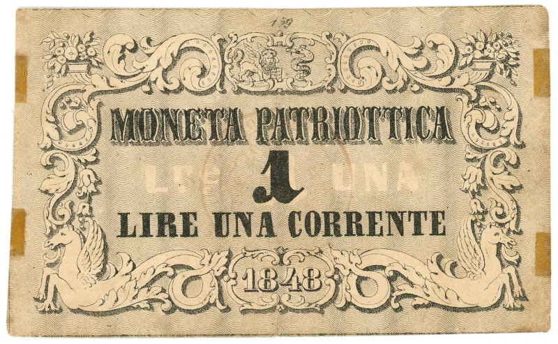 Italy Venice 1 Lira 1848

P# S185, N# 357775; VF